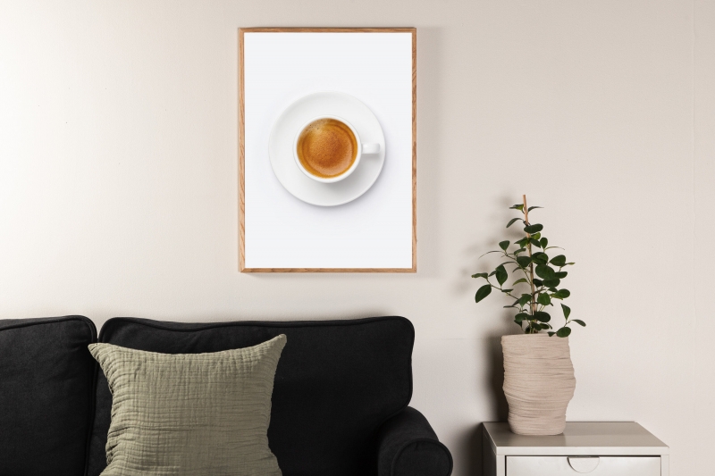 Plakat Skimmed coffee 70x100cm brun