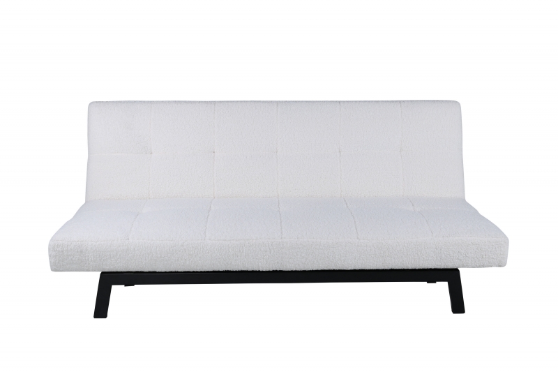 Bodil sovesofa 180cm i hvidt teddy stof