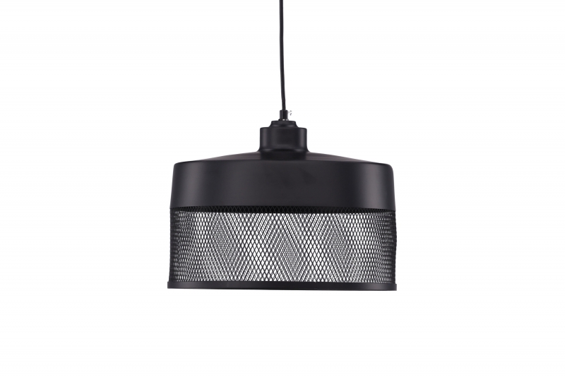 Toulon loftlampe Ø24cm i sort med meshmønster