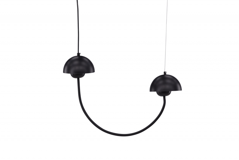 Lyckorna loftlampe Ø15cm i sort metal