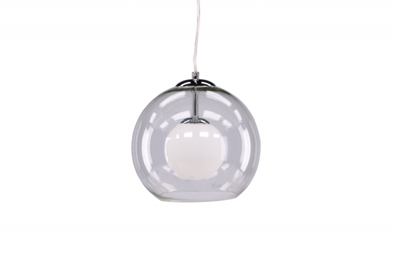 Roche loftlampe Ø25cm i grå glas