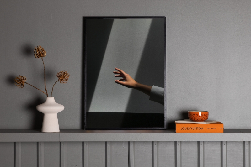 Plakat Reaching Hand 30x40cm gr&aring;