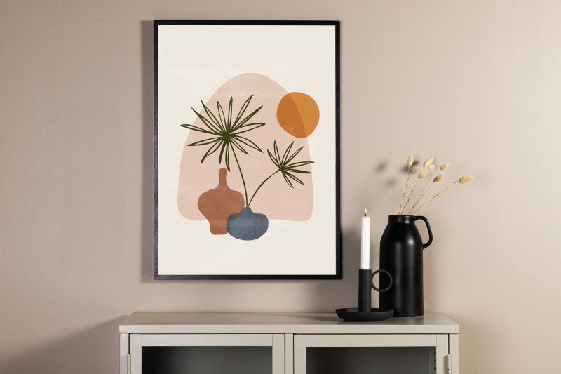 Plakat Wonderland 21x30cm med moderne illustration