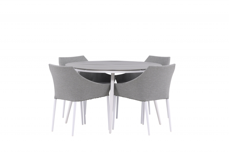 Break+ Spoga havemøbelsæt med rundt bord Ø120cm og 4 stole