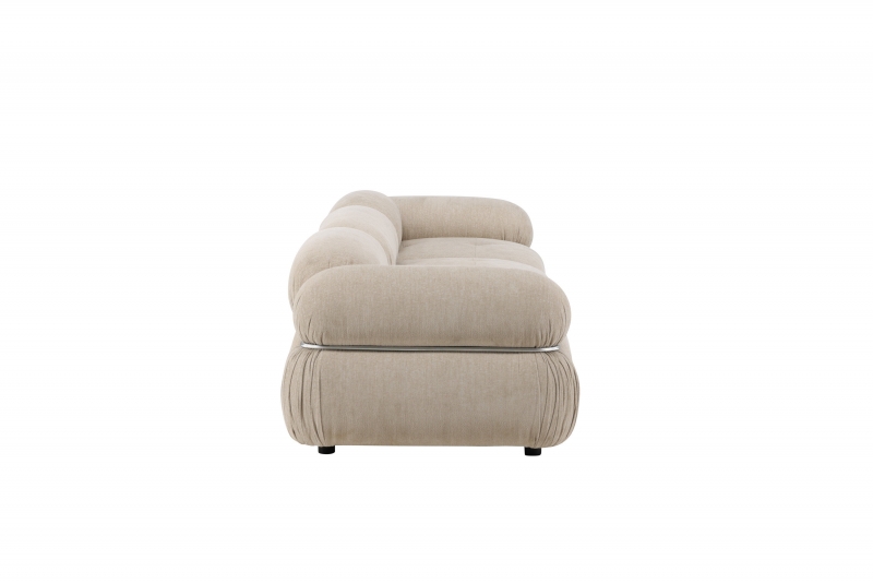 Mika modulsofa Beige/Sølv – elegant og stilren 3 dele
