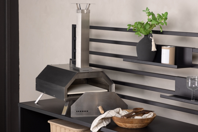 Hamn&aring; udend&oslash;rs pizzaovn i st&aring;l