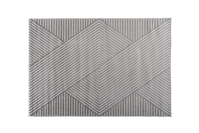 Aron rektangulært tæppe 340x240 cm grå
