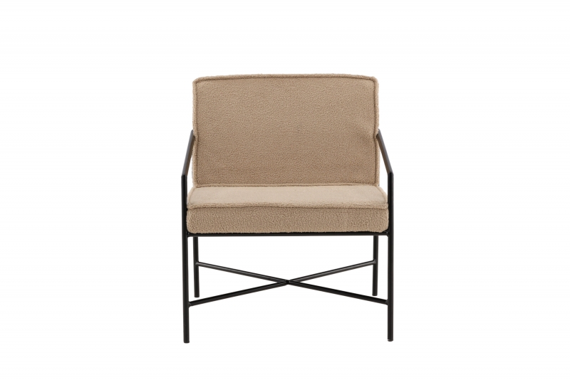 Rakel l&aelig;nestol i polyester beige