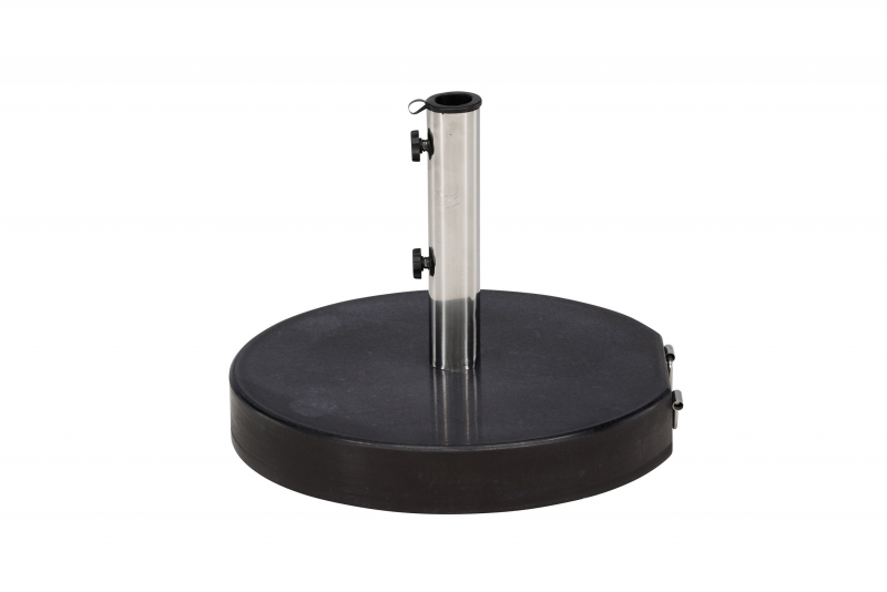 Stathera parasolfod &Oslash;50cm i mrkegr&aring; granit