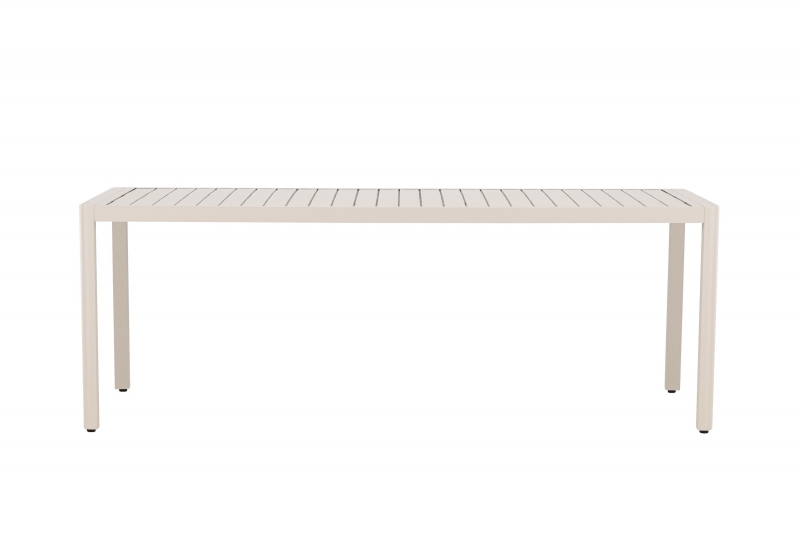 Giardini udend&oslash;rs spisebord 200x90cm beige aluminium