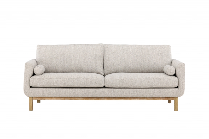 Olympos sofa 3-personers med beige stof og træben