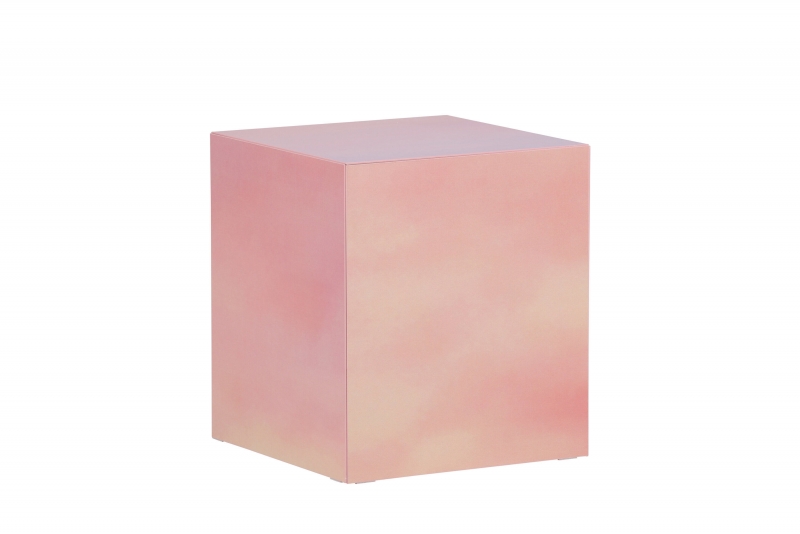 York sofabord 40x40x45cm rosa