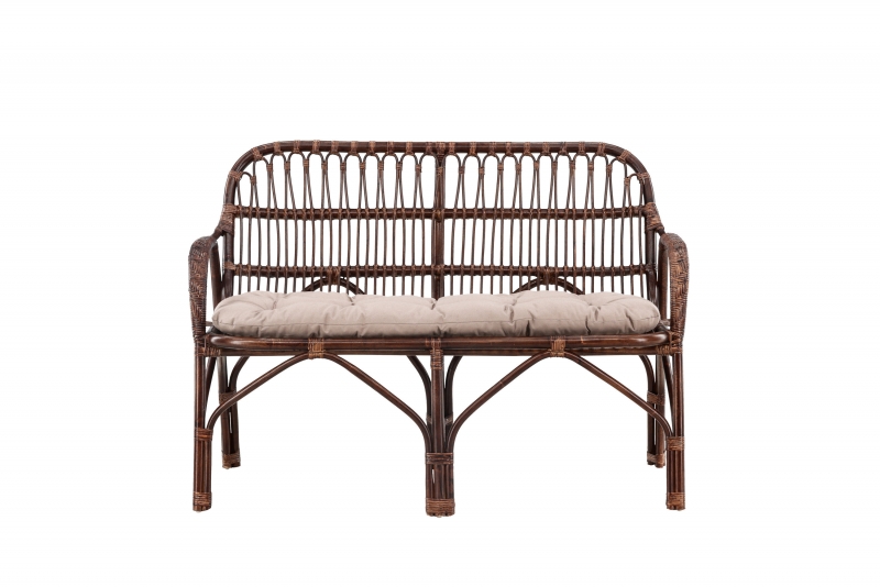 Nella udend&oslash;rs 2-personers sofa brun