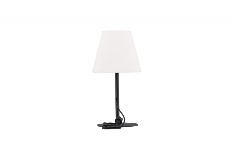 Moris bordlampe Ø28×52 cm – Sort/hvid