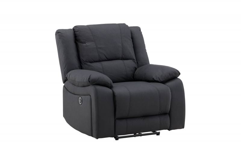 Singapore recliner lænestol sort stof