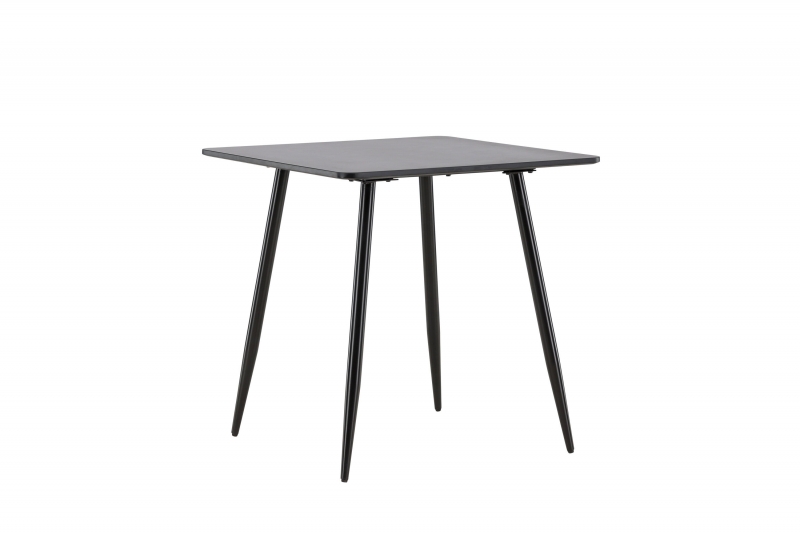 Polar spisebord 75x75 cm sort