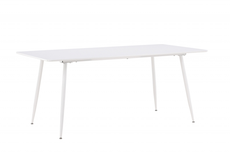 Silar spisebord MDF og stål 180x90 cm hvid