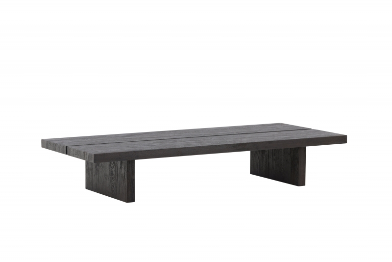 Lancaster sofabord 140x60 cm MDF 3D-papir mokka