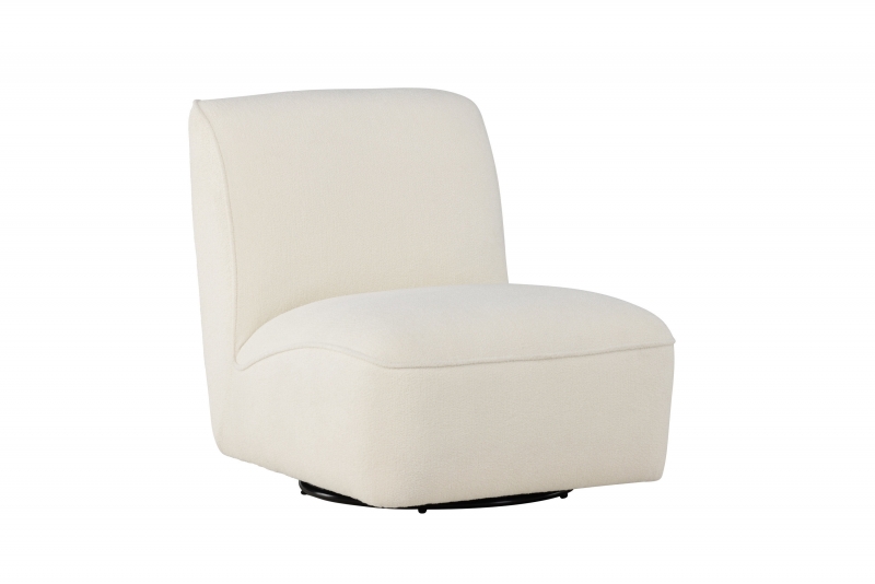 My loungestol hvid bouclé