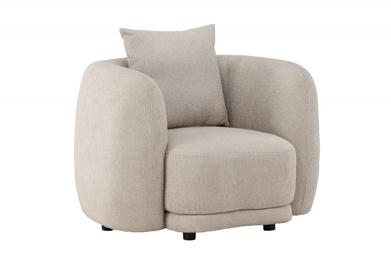 Cielo loungestol beige bouclé