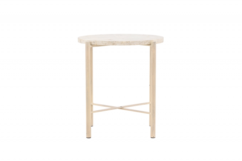 Sandhamn sofabord &Oslash;40cm beige