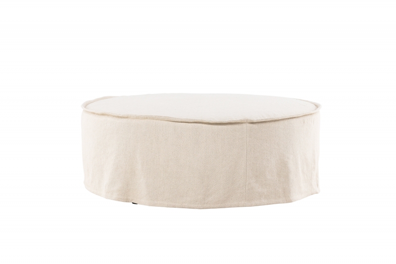 Vindö Ottoman Ø101cm beige stof