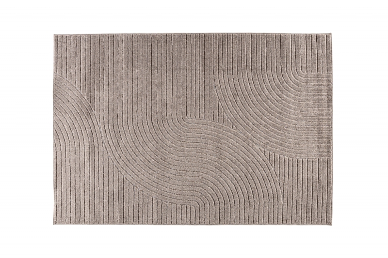 Vince rektangulært tæppe 230x160 cm brun