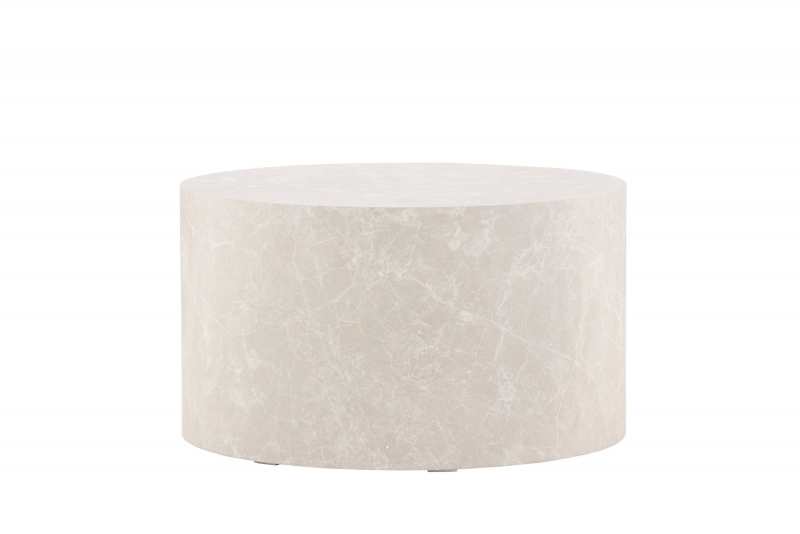 York sofabord rundt Ø80cm beige