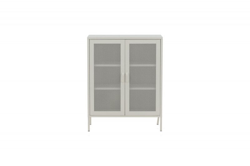 Misha glasskab med 3 hylder 80x102x40cm hvid
