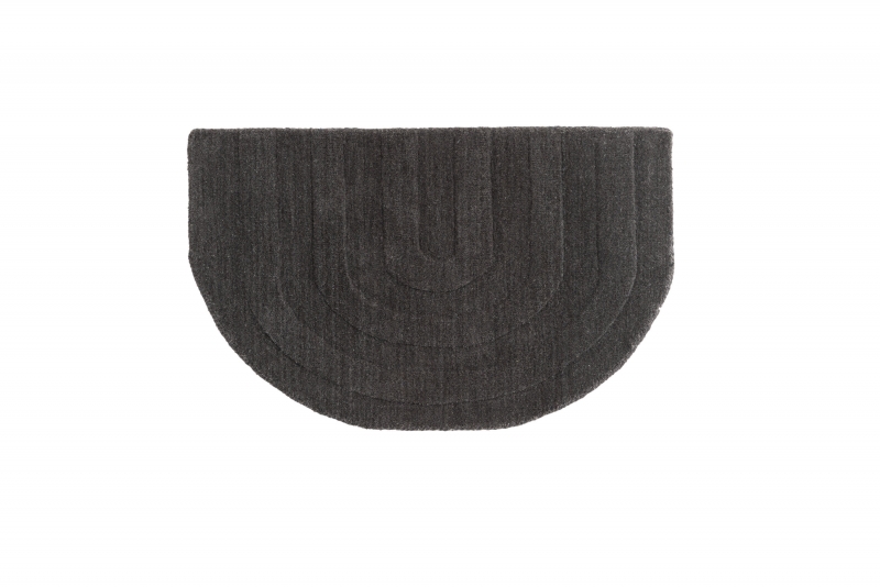 Nora d&oslash;rm&aring;tte halvm&aring;ne 80x50cm sort