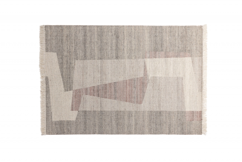 Rio tæppe i uld 230x160 cm beige
