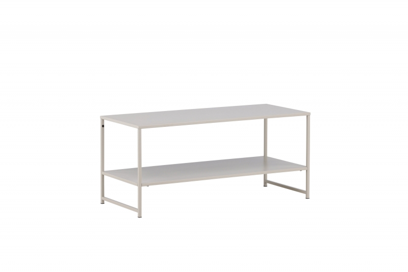 Staal sidebord 102x43cm i beige stål