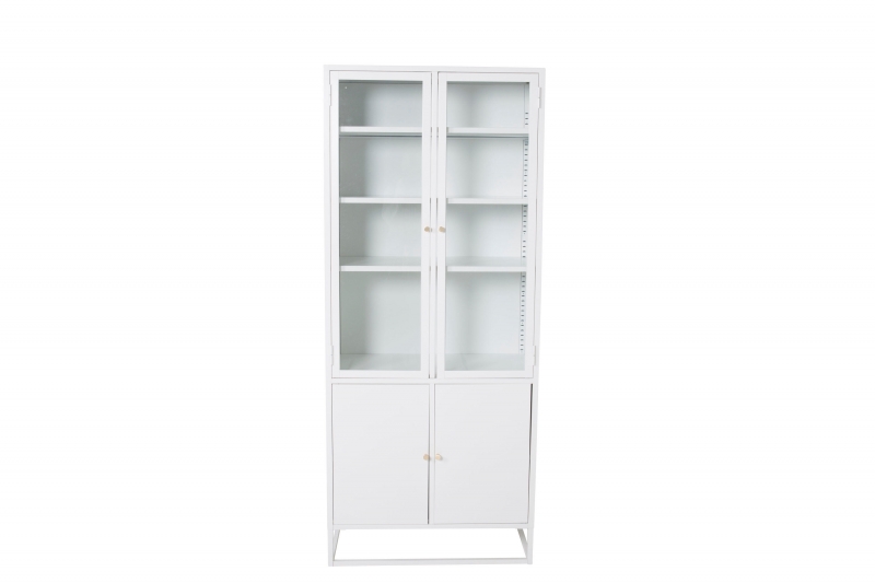 Bakal vitrineskab 190x80x40,5 cm hvid