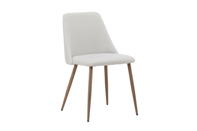 Night spisebordsstol beige med ståleben