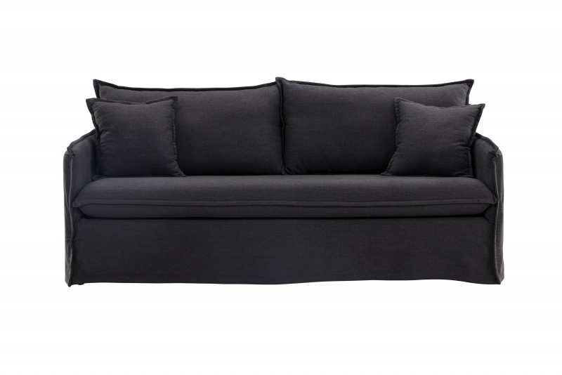 Nova sofa 3-personers Polyester/Linen sort