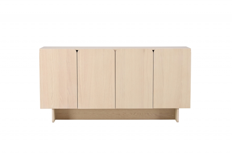 Tyresö skab 160x80x42cm i hvidvasket MDF