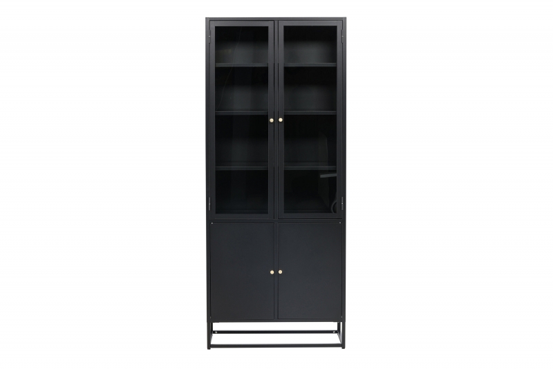 Bakal vitrineskab 190x80x40,5 cm sort