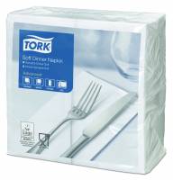 Tork Soft servietter 3-lags 1/8-fold 39x39cm hvid, 100 stk