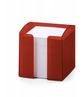 Durable Trend kubusblokholder incl 800 ark papir frostet rød