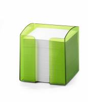 Durable Trend kubusblokholder incl 800 ark papir transparent grøn