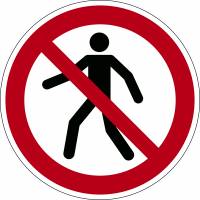 Durable Advarselsklistermærke "Forbudt for gående" til gulvet