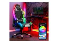 X Rocker Agility Sport Gamer Stol Sort Hvid