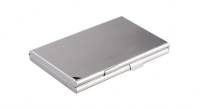 Durable visitkort box 2-delt til 20 kort 90x55mm alu grå
