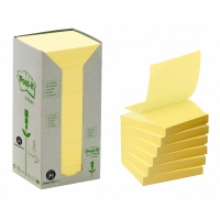 3M Post-it Z-Notes 76x76 recycled gul 16 stk pakke