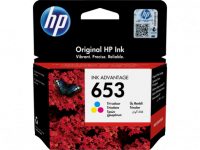 HP 653 original blækpatron color ink cartridge