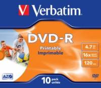 Verbatim DVD-R 16x 4,7GB Printable 
