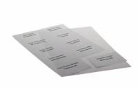 Etiketter til navneskilte p&aring; A4 ark, 60 x 105 mm, 100% genbrugspapir