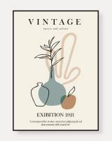 Plakat Vintage 21x30cm beige