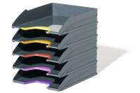 Durable Varicolor brevbakkesæt med farvet front, 5 bakker