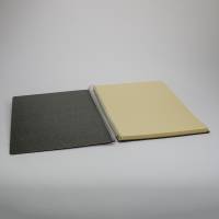 Scrapbog udklipsbog fiberpap A4 sort 50 gule blade
